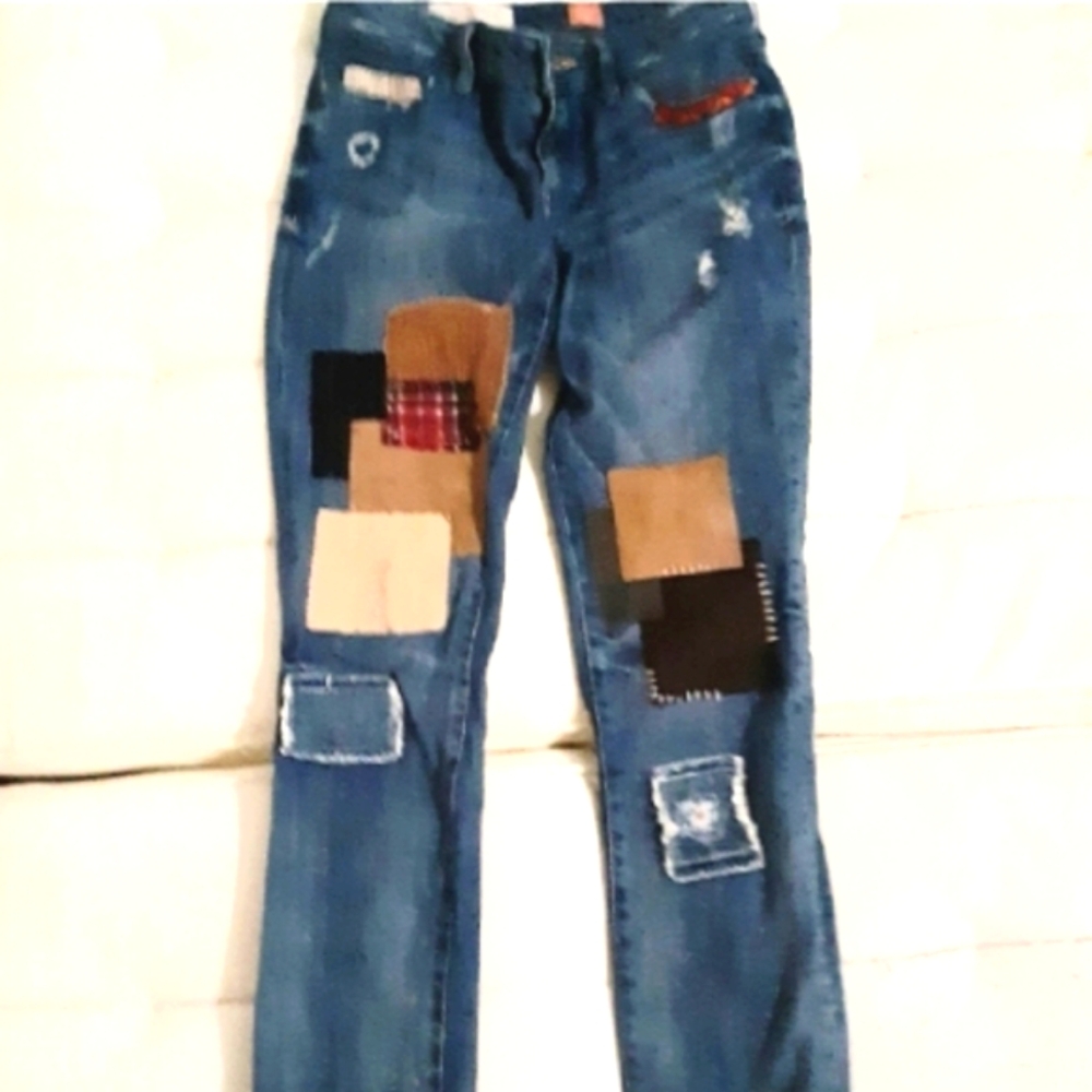 Anthropologie Pilcro Patchwork Jeans